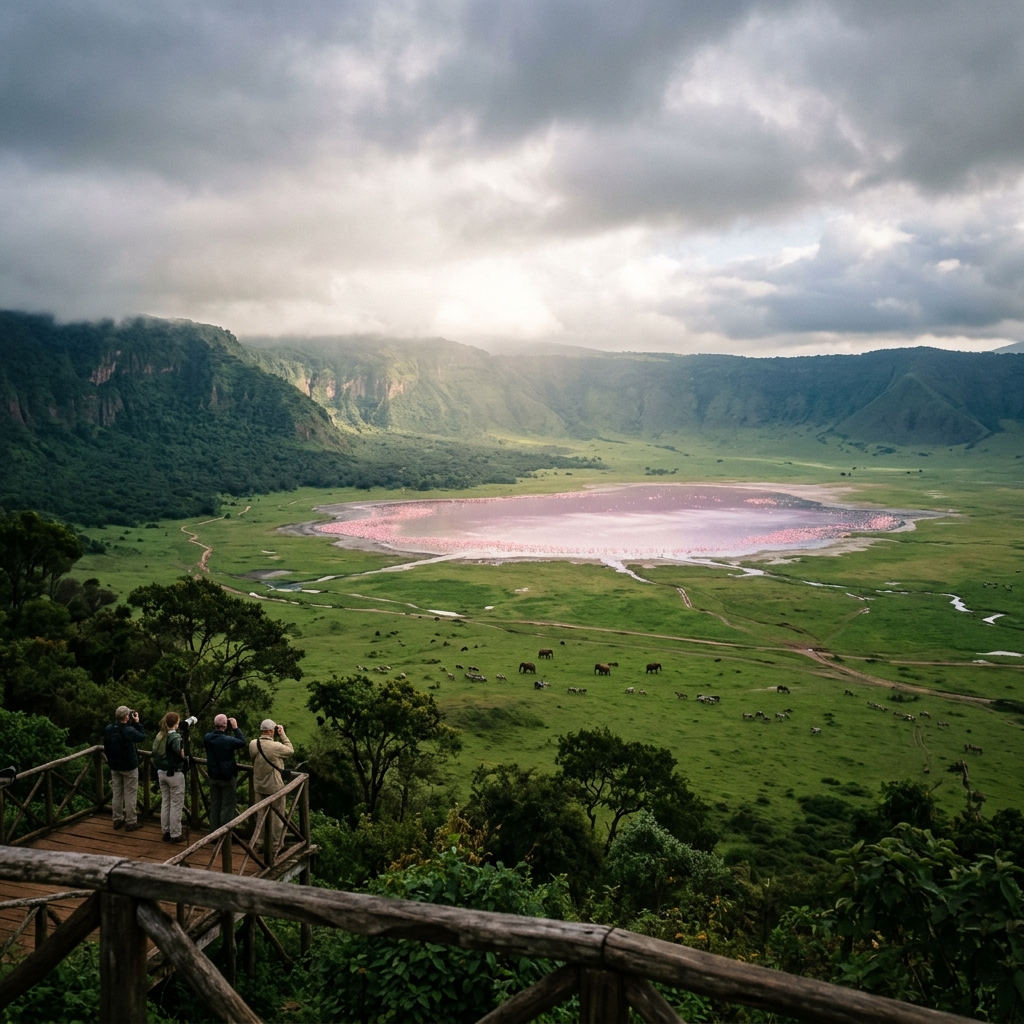 A suite on the crater rim