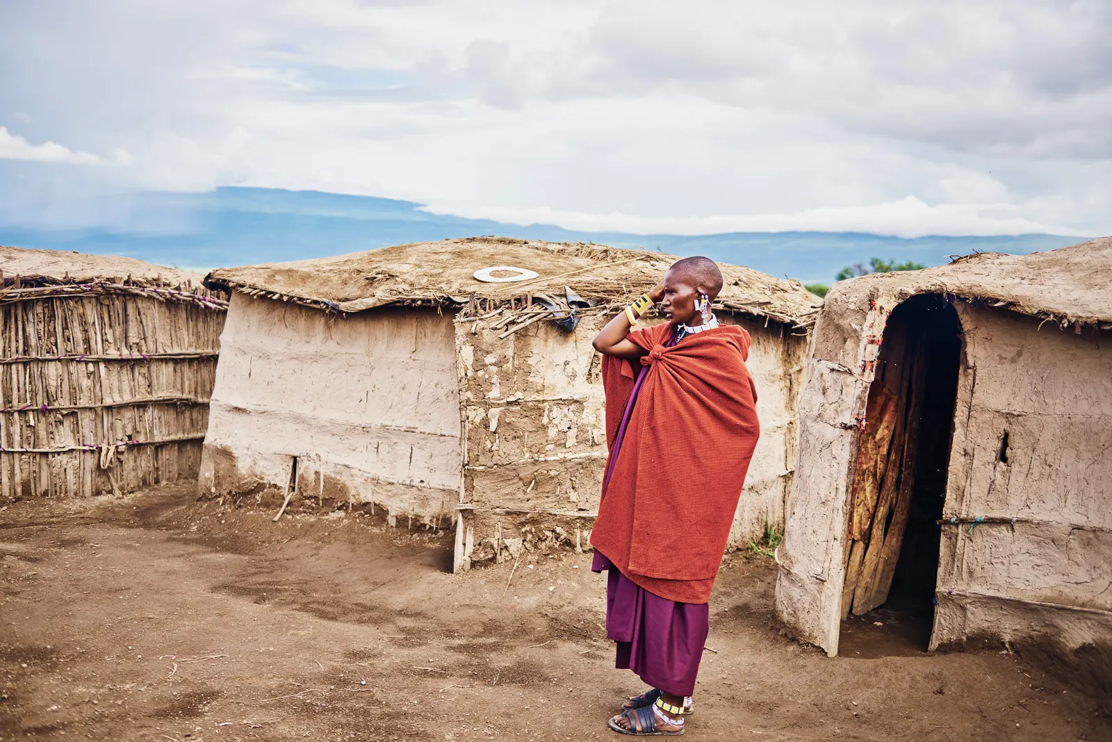 A Maasai homestead